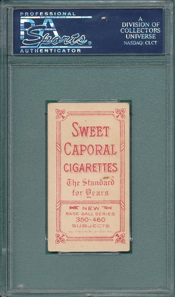 1909-1911 T206 Marquard, Follow Through, Sweet Caporal Cigarettes PSA 3 