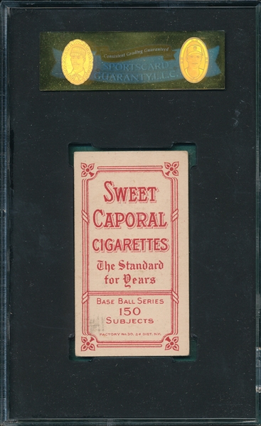 1909-1911 T206 Tinker, Portrait, Sweet Caporal Cigarettes SGC 50