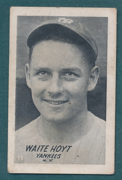 1922 W503 #11 Waite Hoyt