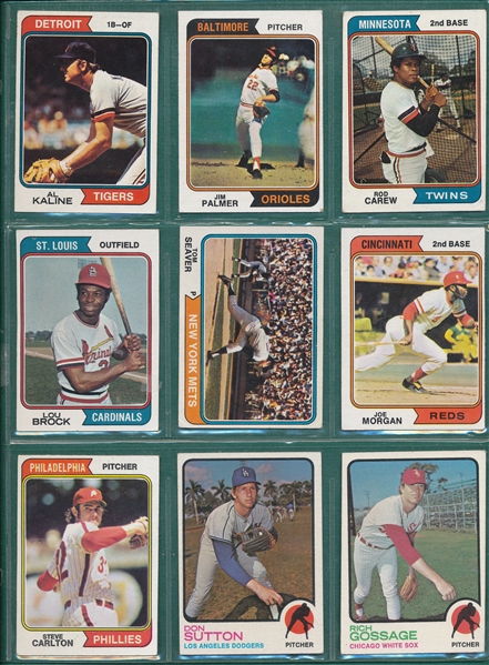 1971-74 Topps Lot of (161) W/ Gossage, Rookie