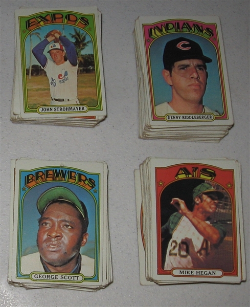 1972 Topps Lot of (205) W/ Mays