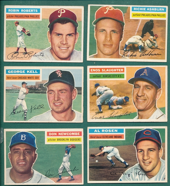 1956 Topps Lot of (107) W/ Roberts
