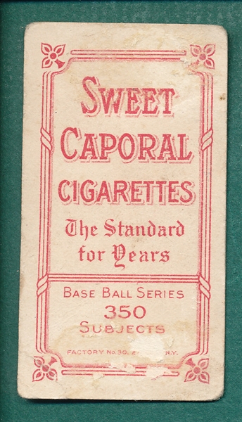 1909-1911 T206 Speaker Sweet Caporal Cigarettes 