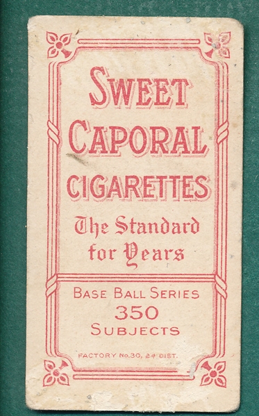 1909-1911 T206 Lajoie, Batting, Sweet Caporal Cigarettes 