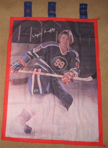 1980s Wayne Gretzky Cloth Banner 