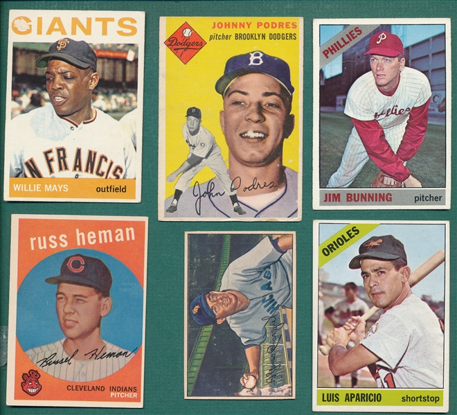 1952-67 Lot of (103) W/ '64 Mays