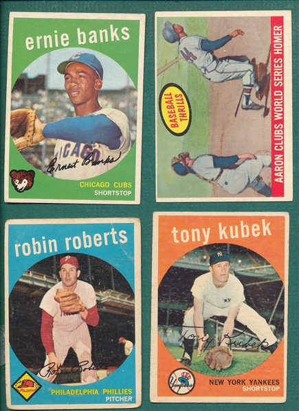 1959 Topps Lot of (42) W/ Banks