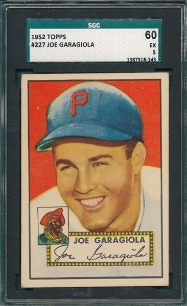 1952 Topps #227 Joe Garagiola SGC 60 
