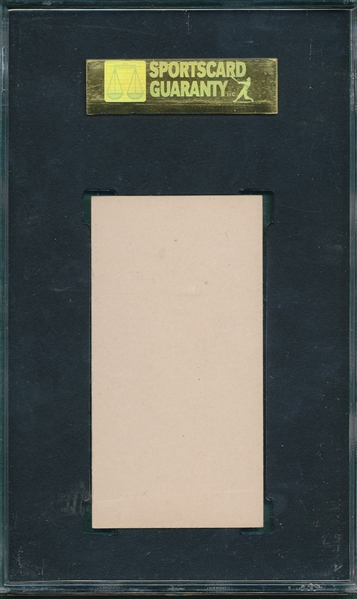 1916 M101-4 #16 Al Betzel, Sporting News SGC 80 *Blank Back*