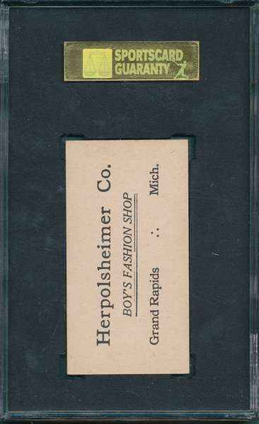 1916 M101-4 #69 Wilbur Good Herpolsheimer Co. SGC 84 *Only 4 Graded* *None Graded Higher*