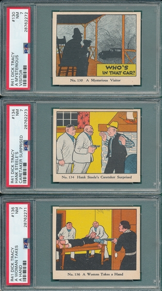 1937 R41 Dick Tracy Lot of (5) PSA 7