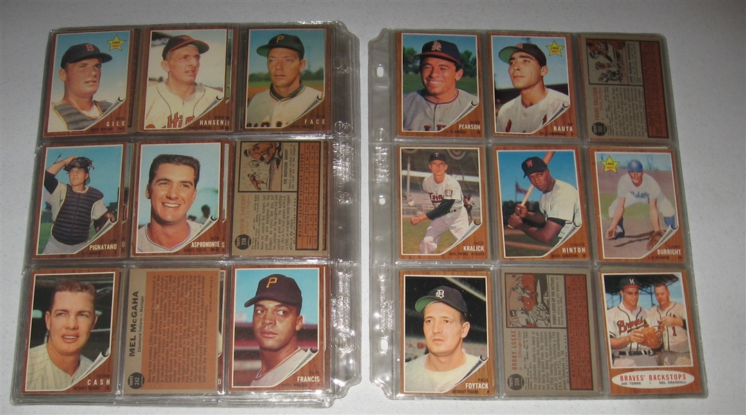 1962 Topps Lot of (209) W/ Aaron & Mays