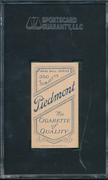 1909-1911 T206 Hofman Piedmont Cigarettes SGC 70 