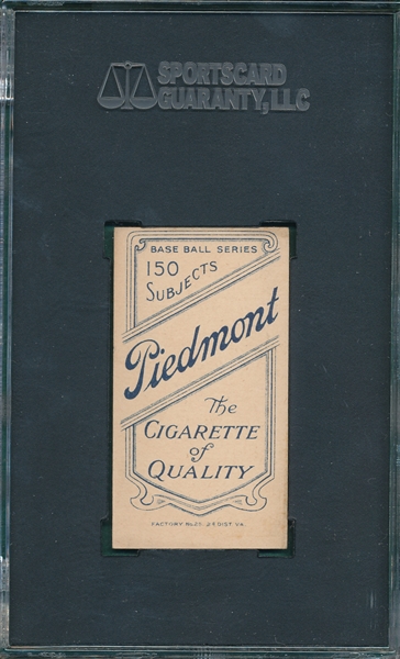 1909-1911 T206 Brown, George, Chicago, Piedmont Cigarettes SGC 70 