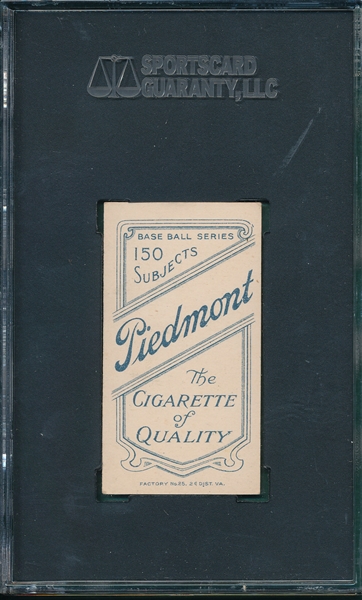 1909-1911 T206 Ganley Piedmont Cigarettes SGC 70 