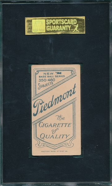1909-1911 T206 Howell, Hand at Waist, Piedmont Cigarettes SGC 70 