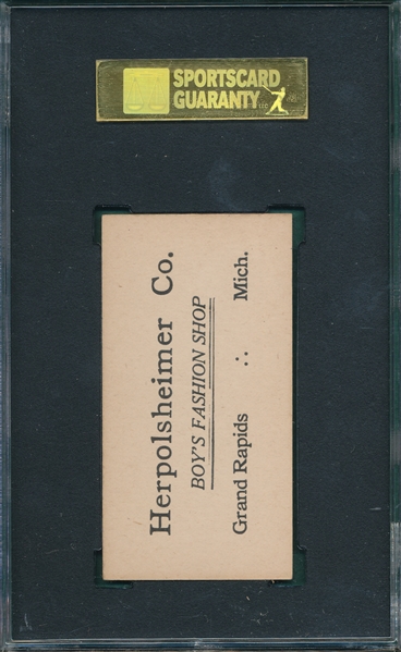1916 M101-4 #74 Heinie Groh Herpolsheimer Co. SGC 84 *Only 2 Graded* *Highest Graded*