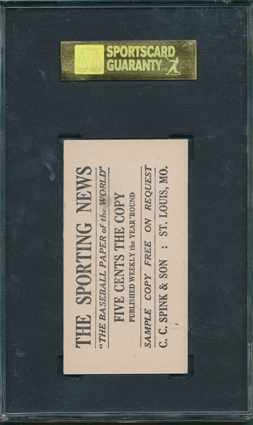 1916 M101-4 #99 John Lavan, Sporting News SGC 80