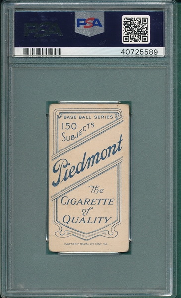 1909-1911 T206 Brown, George, Chicago, Piedmont Cigarettes PSA 3
