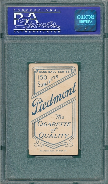 1909-1911 T206 Wallace Piedmont Cigarettes PSA 3