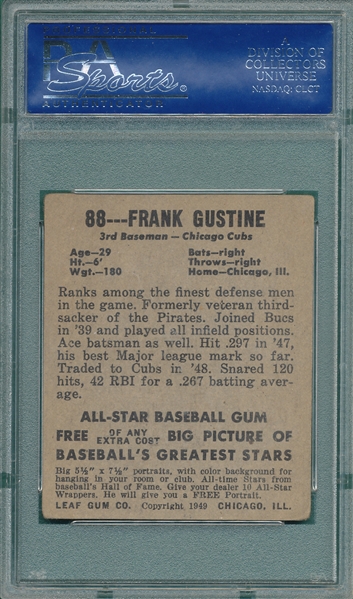 1948 Leaf #88 Frank Gustine PSA 4 *SP*