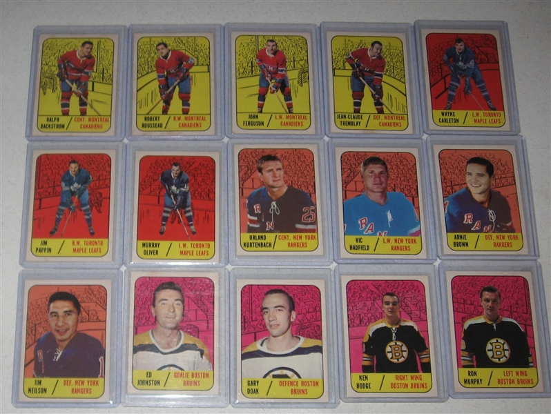 1967 Topps HCKY Lot of (19) W/ #132 Ullman AS