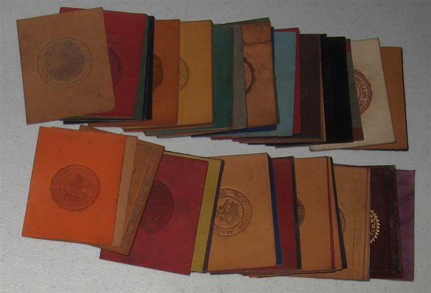1910s College Leathers Lot of (60)