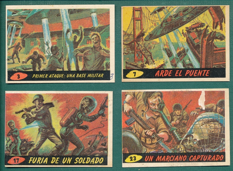 1966 Marte Ataca (Mars Attacks, Argentina) Lot of (10)