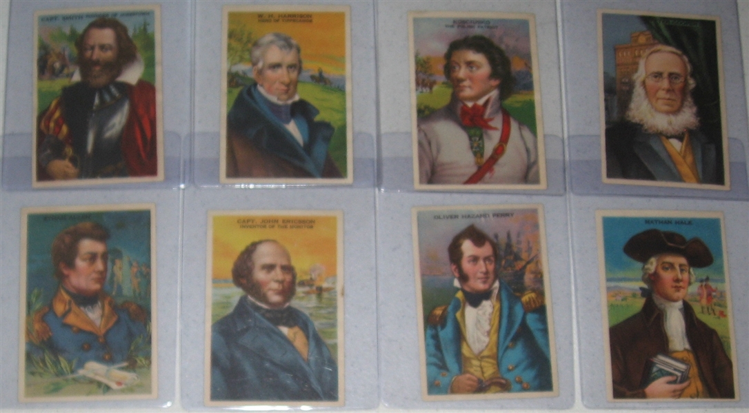1920s F130 Gridley Butter Heroes of History, Lot of (20) Plus Album