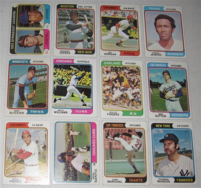 1974 Topps Baseball Complete Set (660) W/ Winfield, Rookie