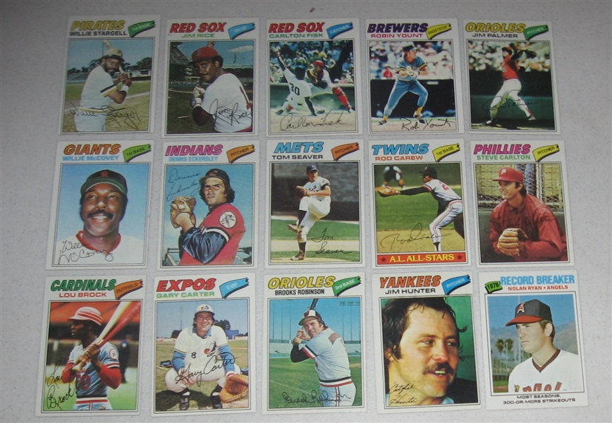 1977 Topps Baseball Complete Set (660) W/ Dawson, Rookie