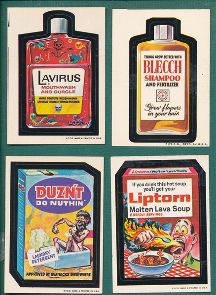 1970s Topps Wacky Packages Lot of (21) W/ Lavirus *White Backs*