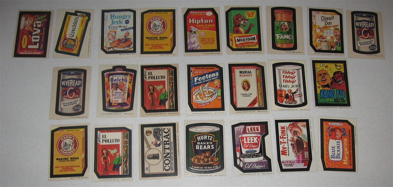 1970s Topps Wacky Packages Lot of (27) W/ Dr. Ono *Tan Backs*