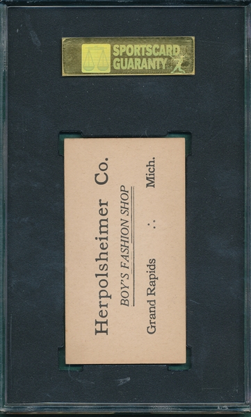 1916 M101-4 #79 Olaf Henriksen Herpolsheimer Co. SGC 84 *Only 4 Graded* *None Graded Higher*