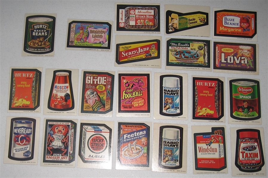 1970s Topps Wacky Packages Lot of (26) W/ Old Spit *Tan Backs*