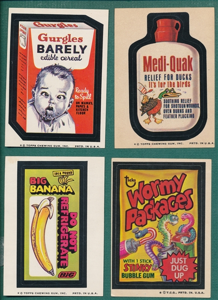 1970s Topps Wacky Packages Lot of (26) W/ Wormy Packages *Tan Backs*
