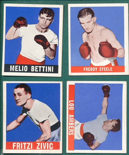1948 Leaf Boxing (13) Card Lot W/ Zale