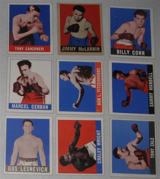 1948 Leaf Boxing (13) Card Lot W/ Zale