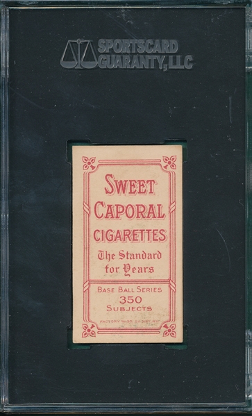 1909-1911 T206 Steinfeldt, Bat, Sweet Caporal Cigarettes SGC 70 