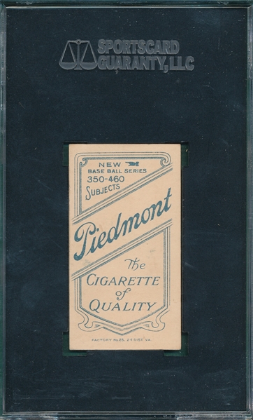 1909-1911 T206 Needham Piedmont Cigarettes SGC 70 