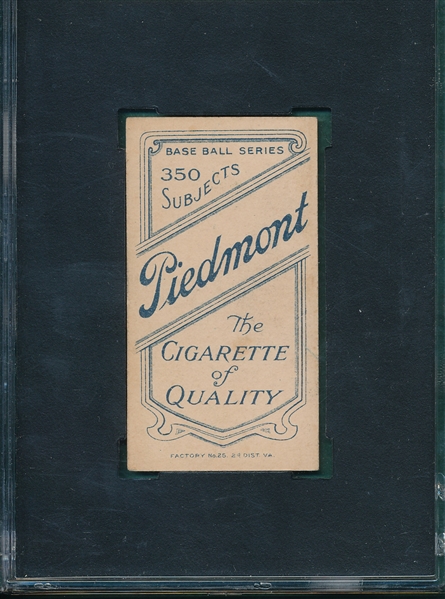 1909-1911 T206 Seymour, Batting, Piedmont Cigarettes SGC 70 