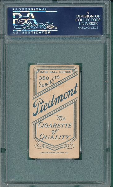 1909-1911 T206 Strang Piedmont Cigarettes PSA 2