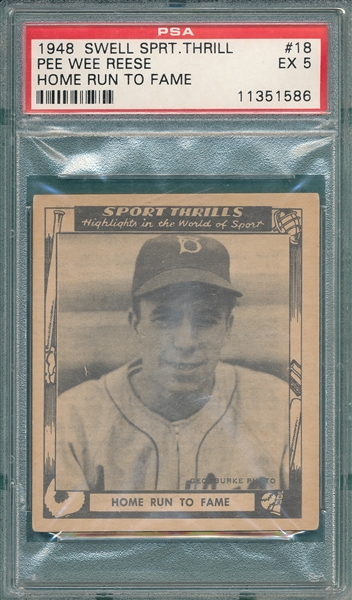 1948 Swell Sport Thrill #18 Pee Wee Reese PSA 5
