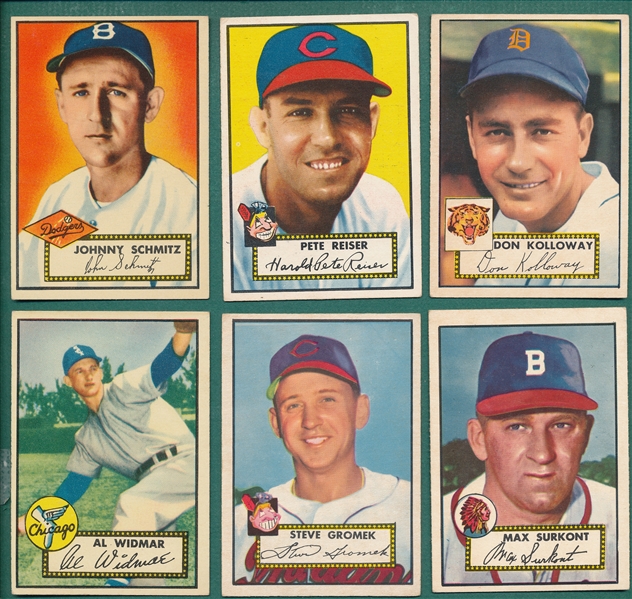 1952 Topps Lot of (15) W/ Chambers