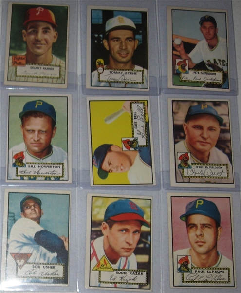 1952 Topps Lot of (24) W/ Terwilliger