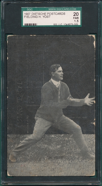 1907 Dietsche PC Yost, Football, SGC 20