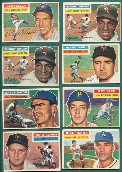 1953-57 Bowman/Topps Lot of (28) W/ 56 Feller