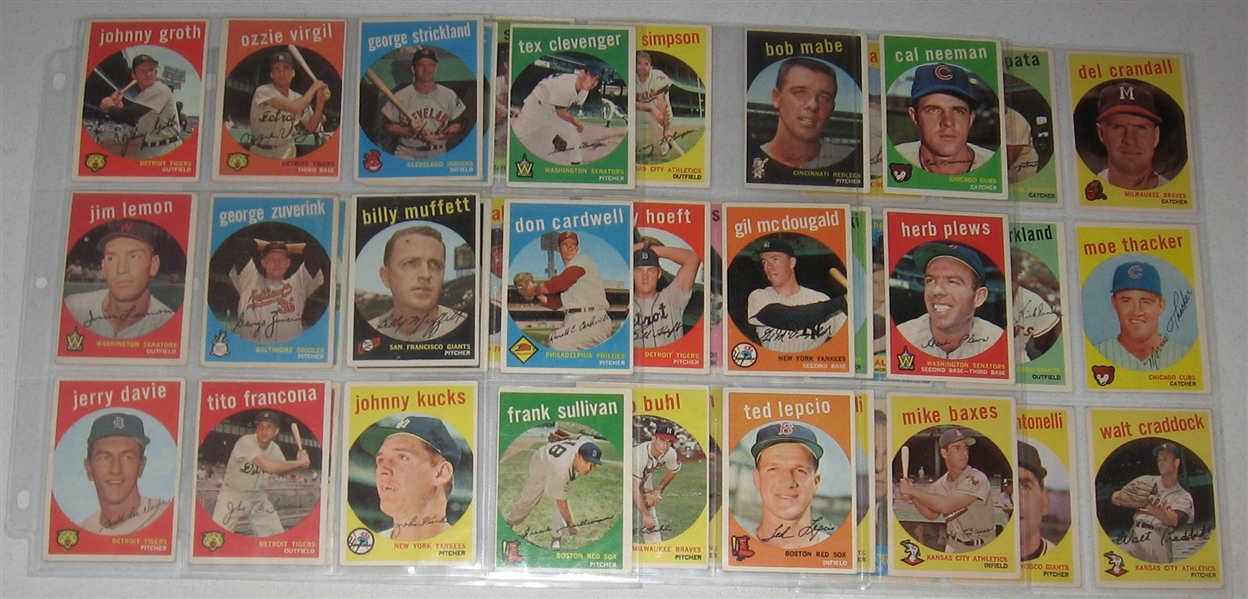 1959 Topps Lot of (132) W/ Frank Robinson