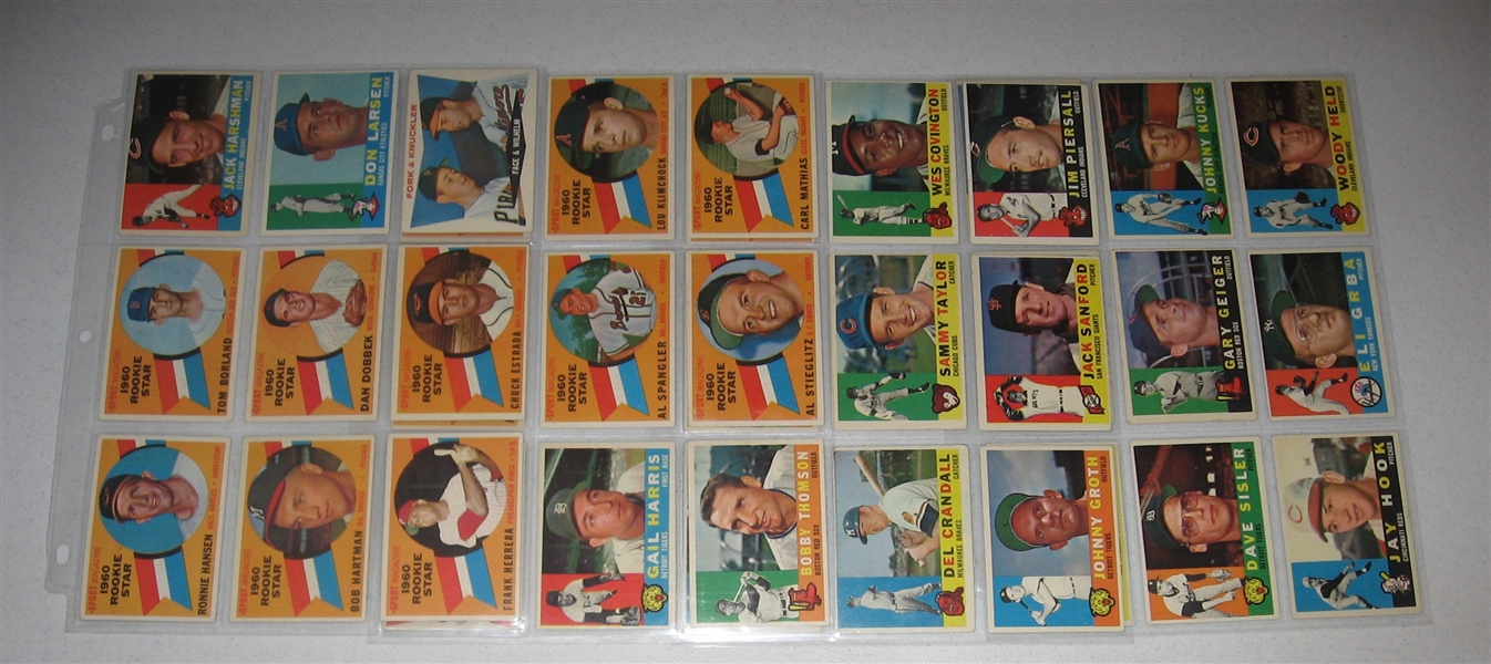 1960 Topps Lot of (132) W/ McCovey, AS