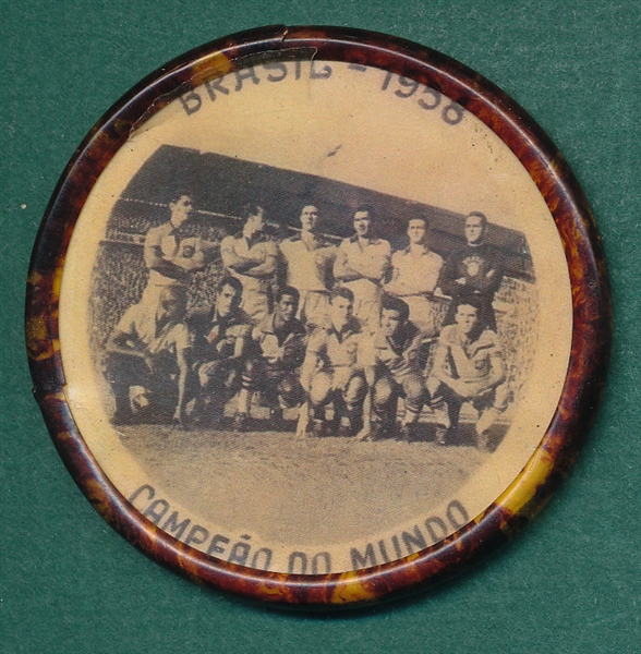 1958 Brazil Soccer Team Pocket Mirror 